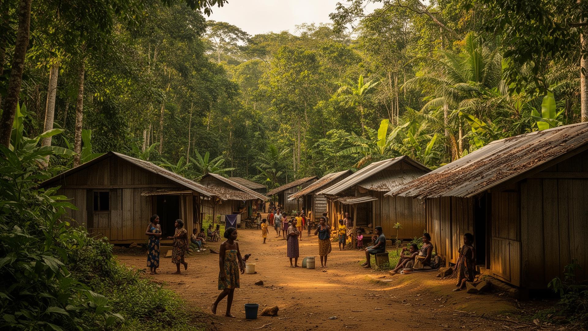Local community village in the forest