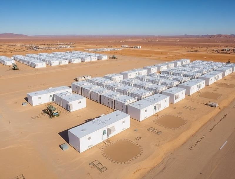Modular complex in oil field