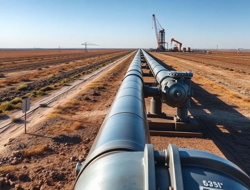 Crude oil pipeline infrastructure